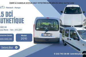 İZMİR İLİ DAMIZLIK KOYUN KEÇİ YETİŞTİRİCİLER BİRLİĞİ ARAÇ SATIŞ İLANI